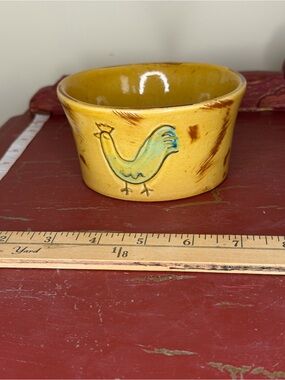 Vietri Campagna Gallo Rooster Ramekin bowl.
